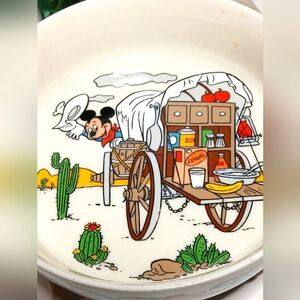 GORHAM China Disney Mickey Mouse "Come and Get it" Child's Bowl Western